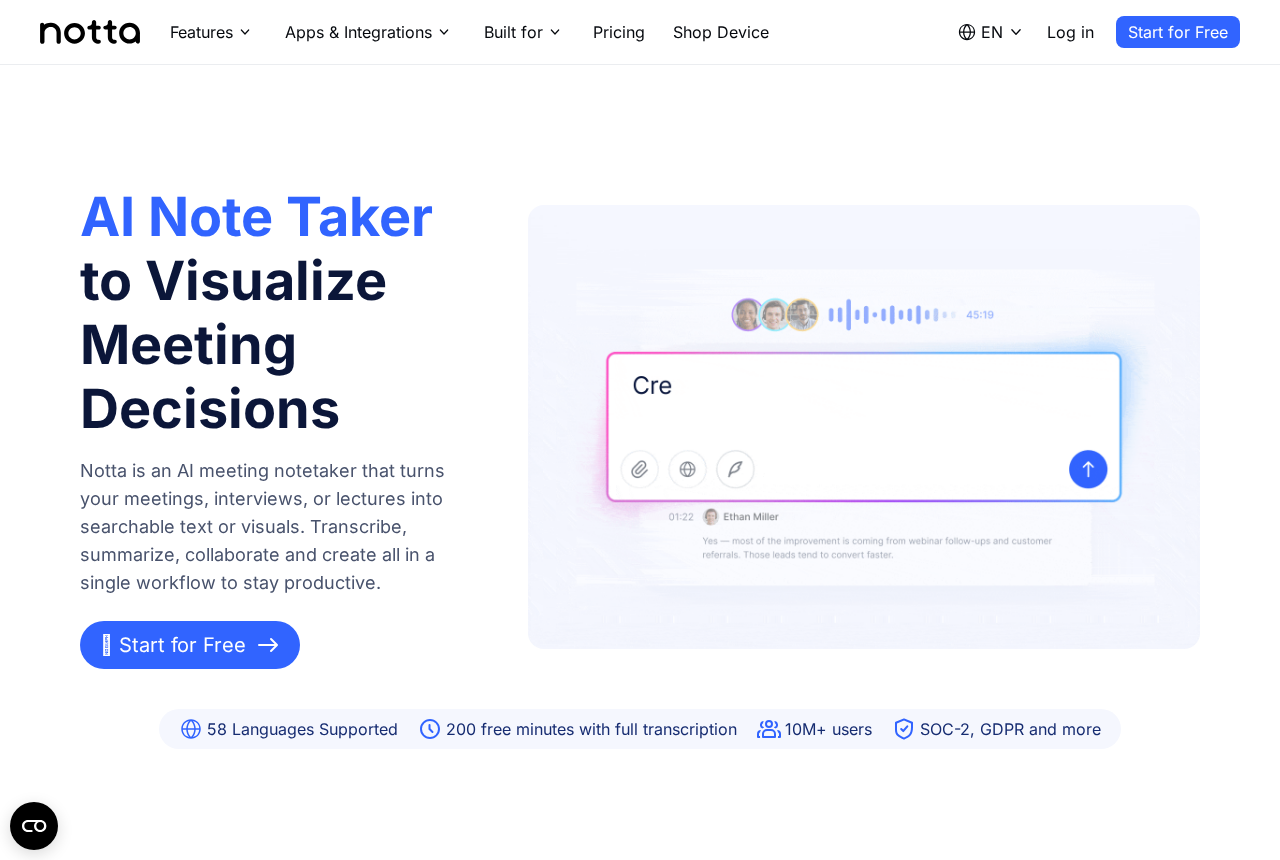 Notta: The AI Note Taker That Turns Every Meeting Into Searchable Knowledge