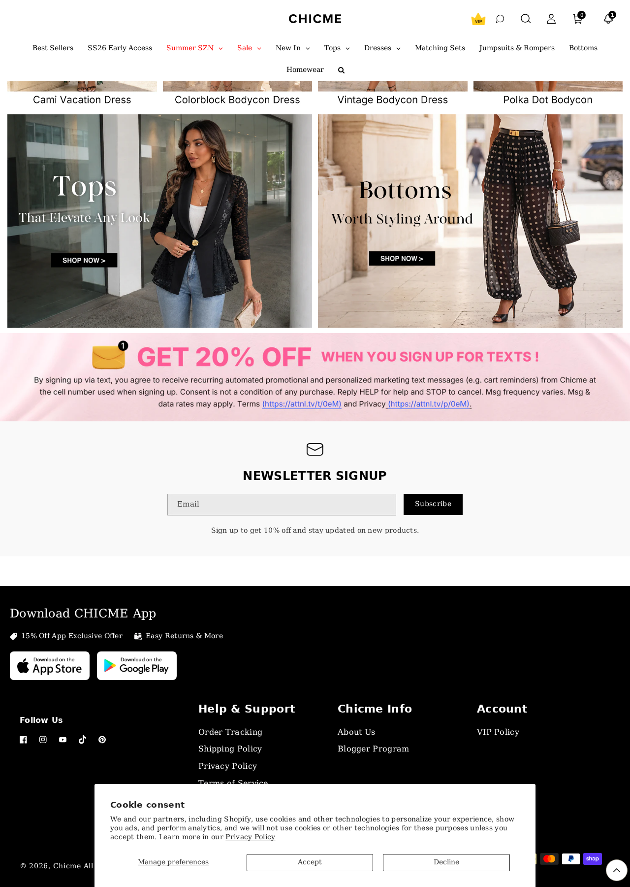 ChicMe seasonal lookbook banner: Buy 3 Get 1 Free.